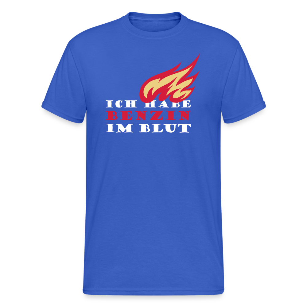 SSW1722 Tshirt Benzin im Blut - Königsblau