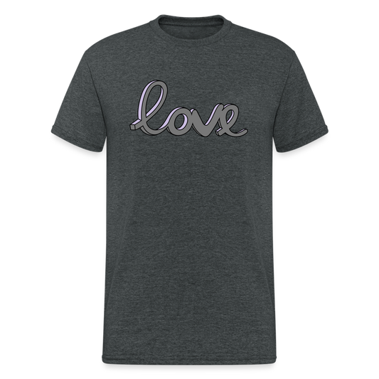 SSW1733 Tshirt Love - Dunkelgrau meliert