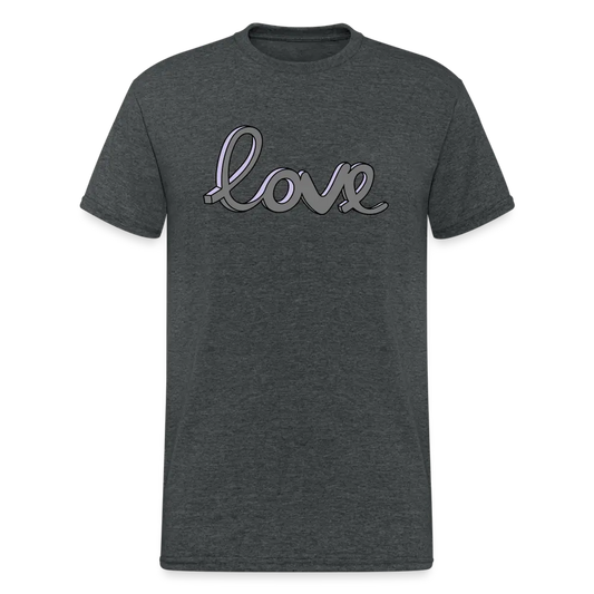 SSW1733 Tshirt Love - Dunkelgrau meliert