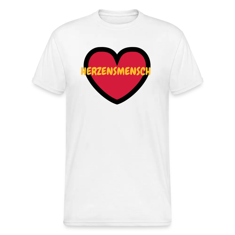 SSW1734 Tshirt HERZENSMENSCH - weiß