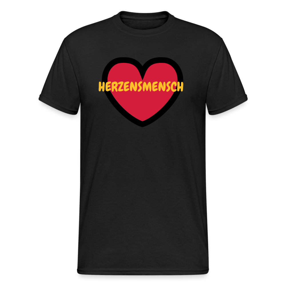 SSW1734 Tshirt HERZENSMENSCH - Schwarz