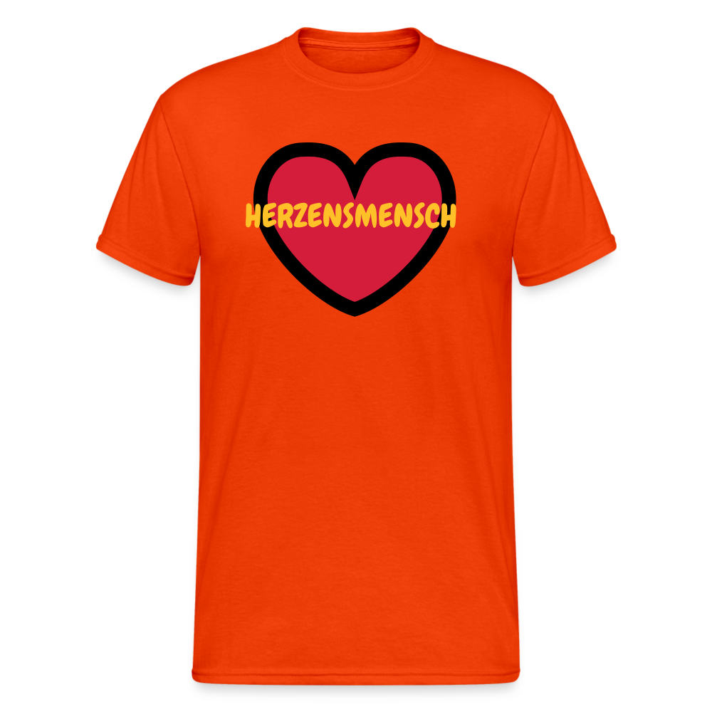 SSW1734 Tshirt HERZENSMENSCH - kräftig Orange