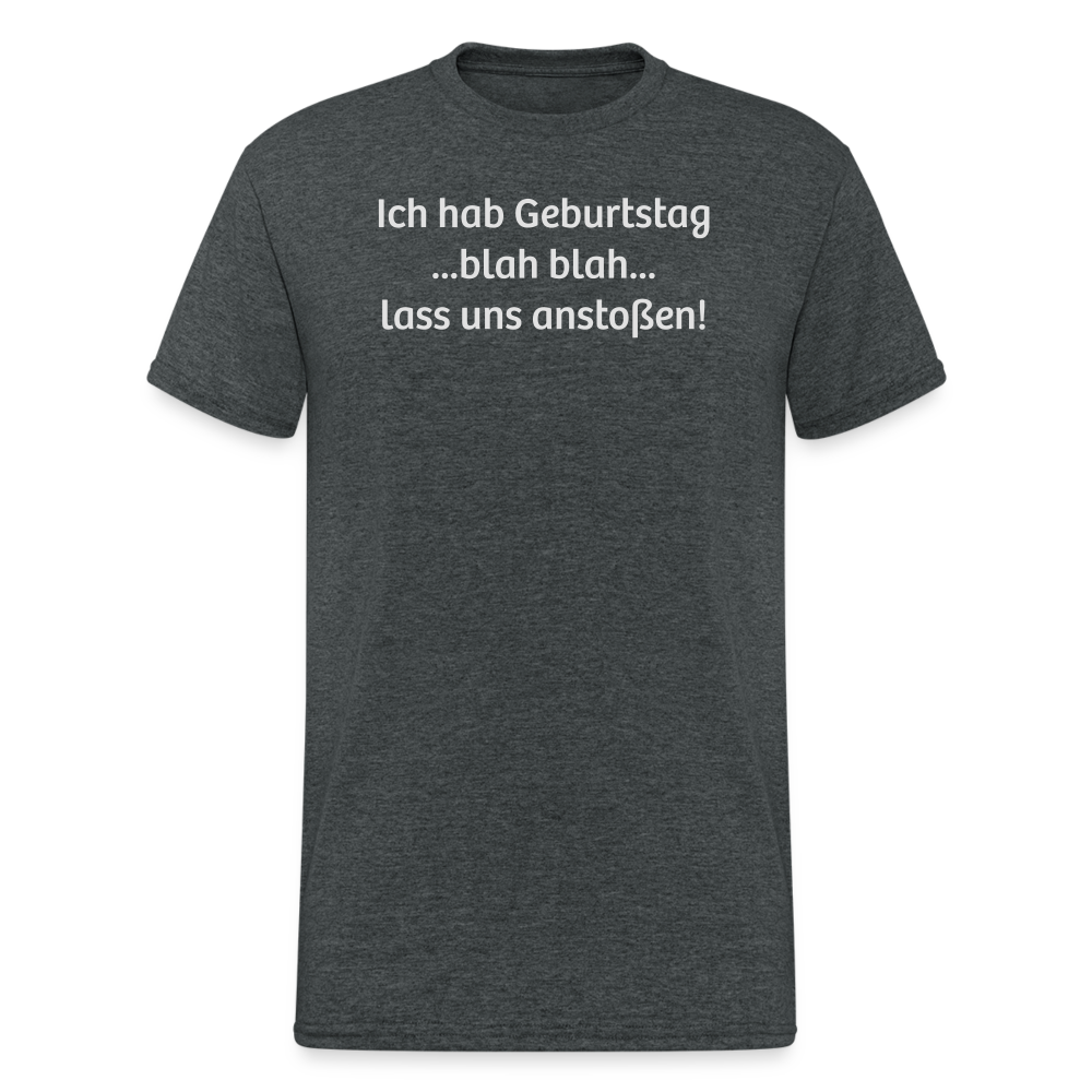SSW1736 Tshirt Ich habe Geburtstag....... - Dunkelgrau meliert