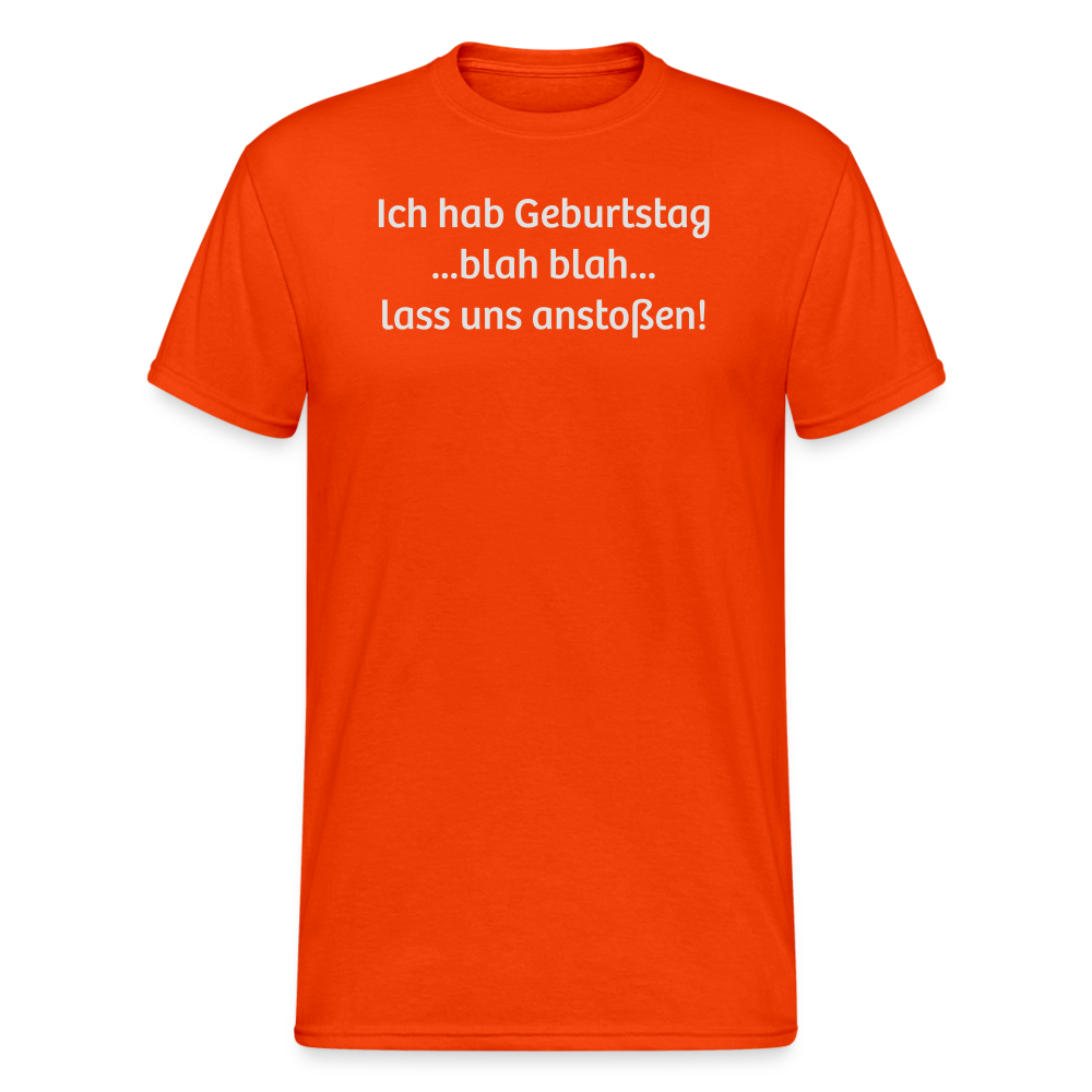SSW1736 Tshirt Ich habe Geburtstag....... - kräftig Orange