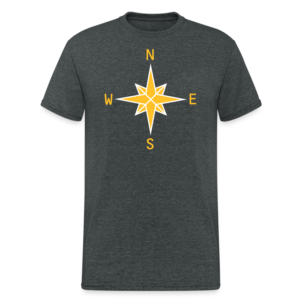 SSW1738 Tshirt Compass - Dunkelgrau meliert