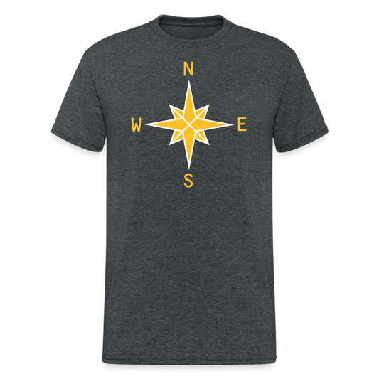 SSW1738 Tshirt Compass - Dunkelgrau meliert