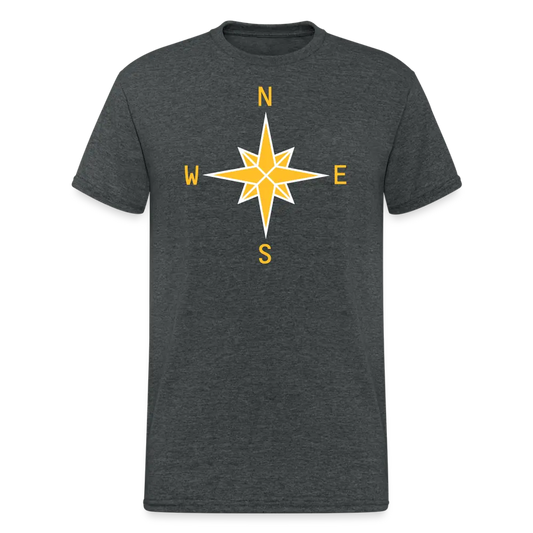 SSW1738 Tshirt Compass - Dunkelgrau meliert