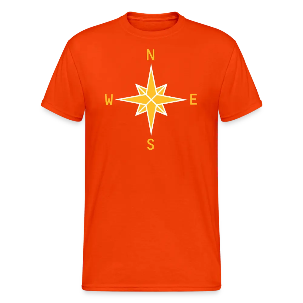 SSW1738 Tshirt Compass - kräftig Orange