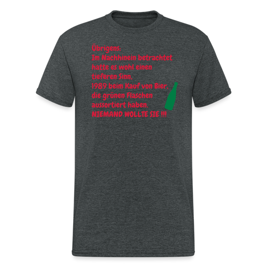 OSSI5 Tshirt Übrigens: Im Nachhinein betrachtet..... - Dunkelgrau meliert