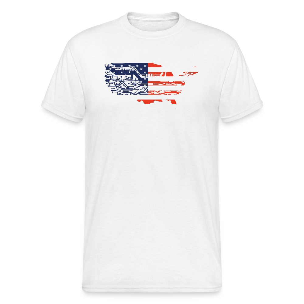 SSW1743 Tshirt Cyber-usa - weiß