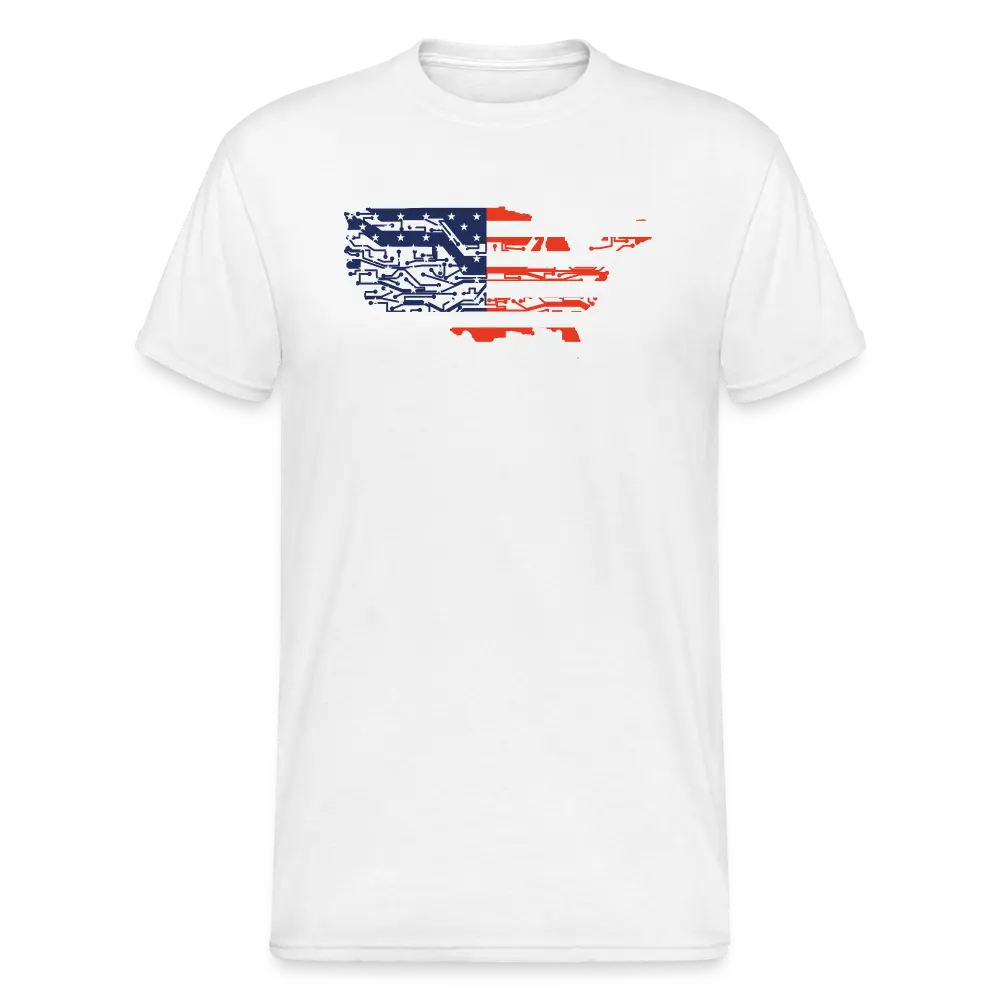 SSW1743 Tshirt Cyber-usa - weiß