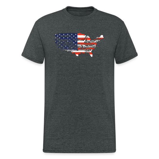 SSW1743 Tshirt Cyber-usa - Dunkelgrau meliert