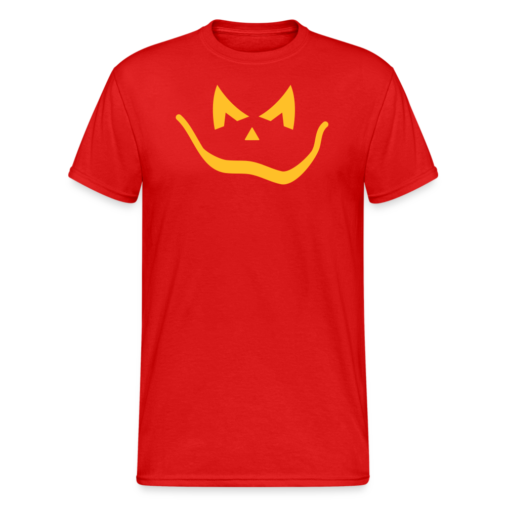 SSW1745 Tshirt Halloween Kürbis Gesicht - Rot