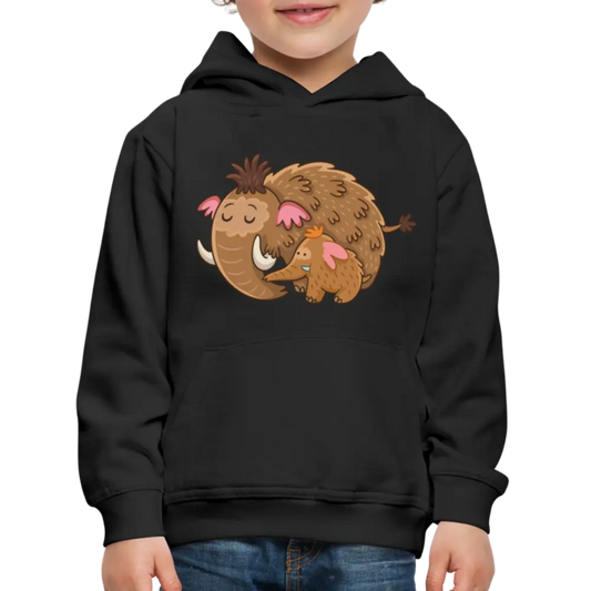 SSW1754 Kinder Premium Hoodie Mammut - Schwarz