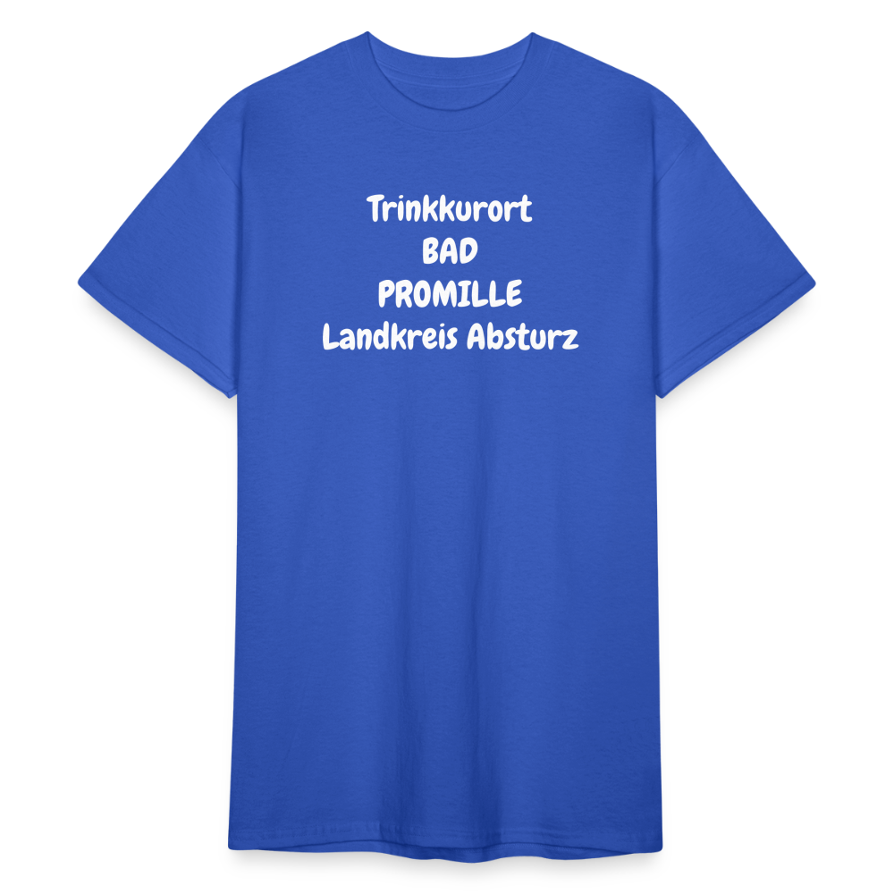 SSW1757 Tshirt Trinkkurort BAD PROMILLE Landkreis Absturz - Königsblau
