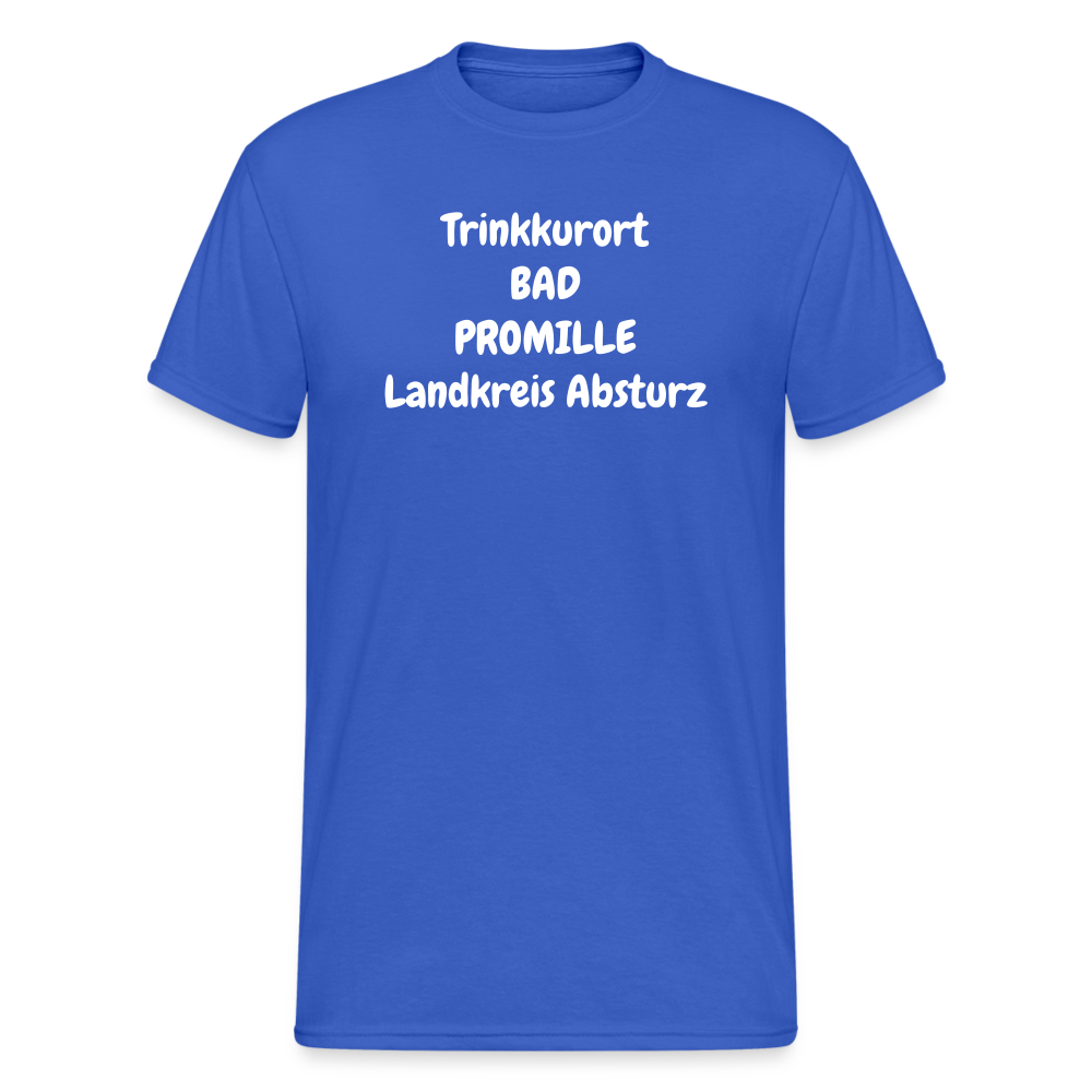 SSW1757 Tshirt Trinkkurort BAD PROMILLE Landkreis Absturz - Königsblau