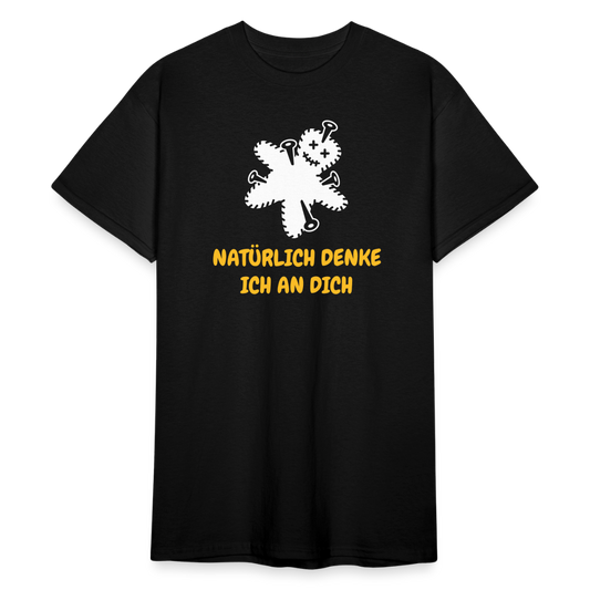 SSW1772 Tshirt NATÜRLICH DENKE ICH AN DICH - Schwarz