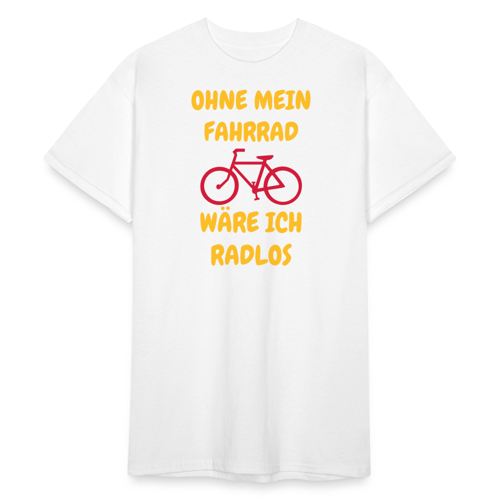 SSW1773 Tshirt OHNE MEIN FAHRRAD - weiß