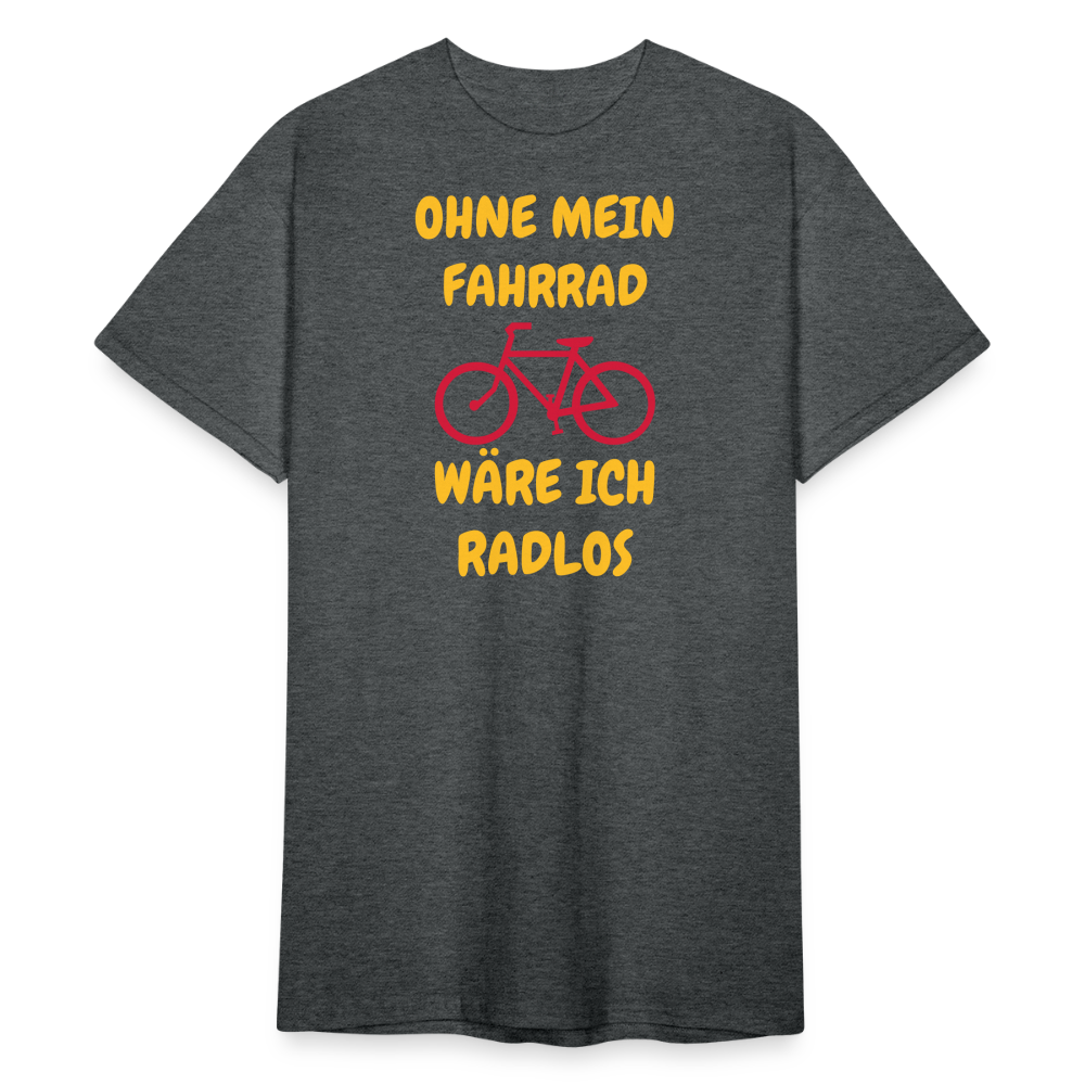 SSW1773 Tshirt OHNE MEIN FAHRRAD - Dunkelgrau meliert