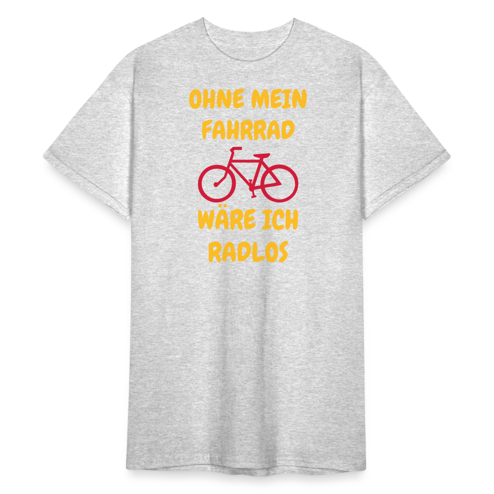 SSW1773 Tshirt OHNE MEIN FAHRRAD - Grau meliert