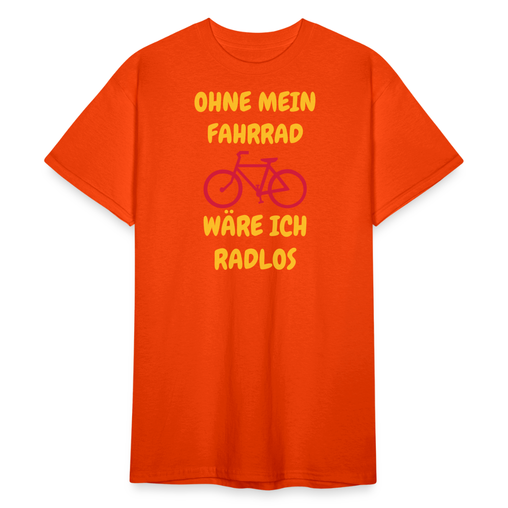 SSW1773 Tshirt OHNE MEIN FAHRRAD - kräftig Orange