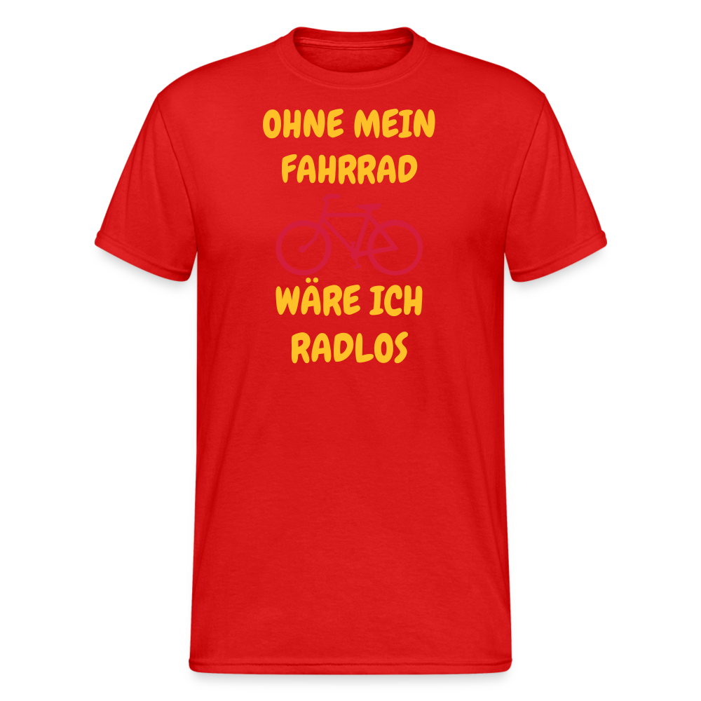 SSW1773 Tshirt OHNE MEIN FAHRRAD - Rot