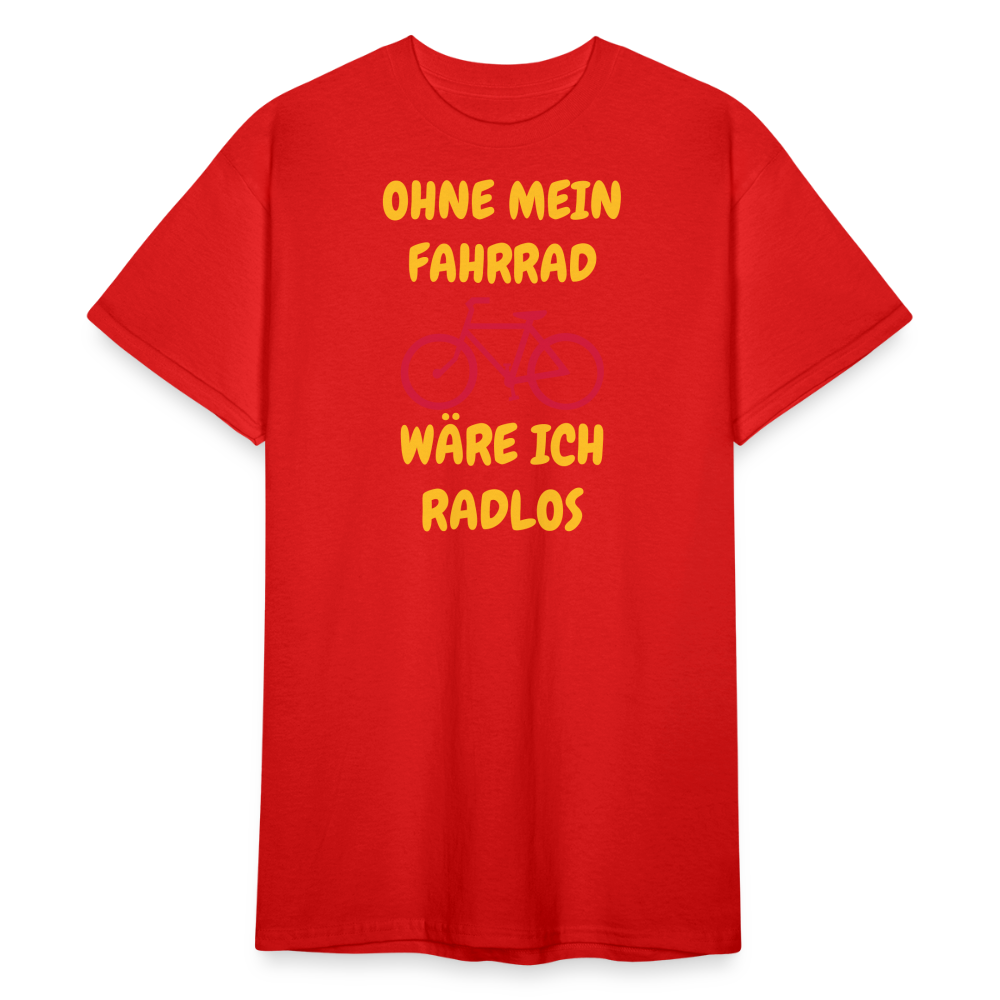 SSW1773 Tshirt OHNE MEIN FAHRRAD - Rot