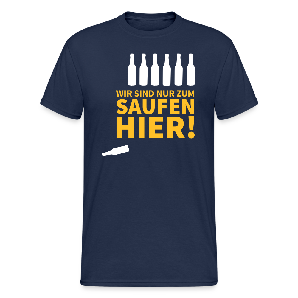 SSW1789 Tshirt Wir sind nur zum Saufen hier - Navy