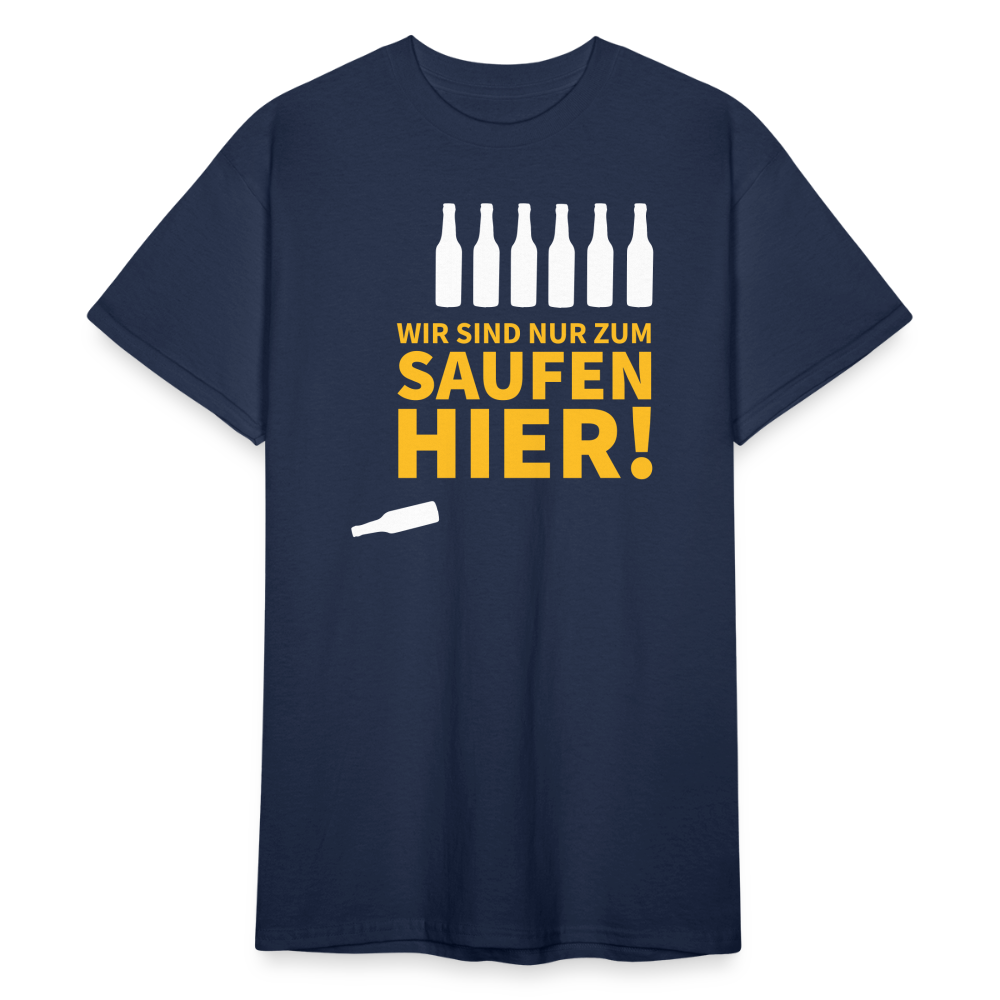 SSW1789 Tshirt Wir sind nur zum Saufen hier - Navy