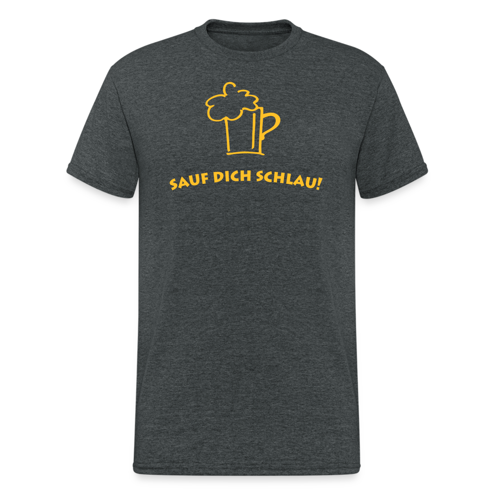 SSW1788 Tshirt Sauf Dich Schlau! - Dunkelgrau meliert