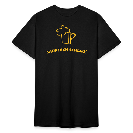 SSW1788 Tshirt Sauf Dich Schlau! - Schwarz