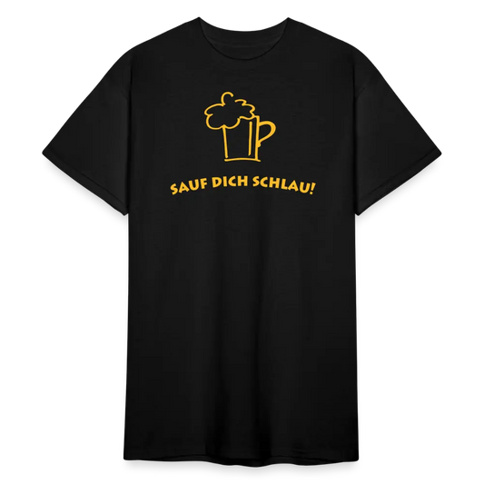 SSW1788 Tshirt Sauf Dich Schlau! - Schwarz