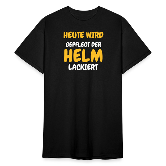 SSW1790 Tshirt HEUTE WIRD DER HELM LACKIERT - Schwarz