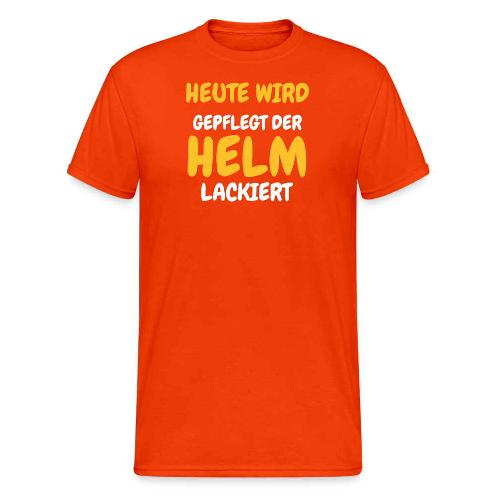 SSW1790 Tshirt HEUTE WIRD DER HELM LACKIERT - kräftig Orange