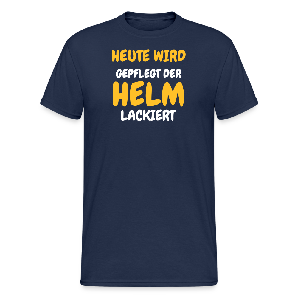 SSW1790 Tshirt HEUTE WIRD DER HELM LACKIERT - Navy