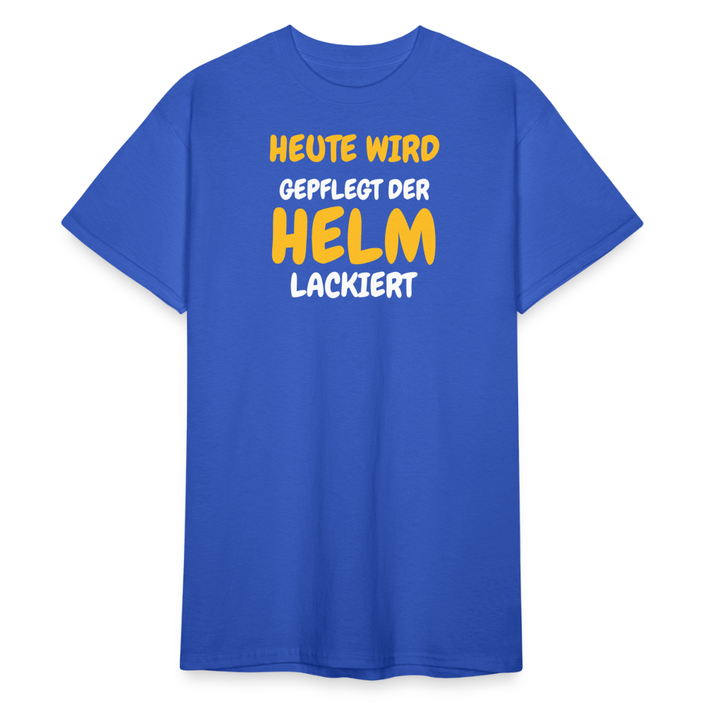 SSW1790 Tshirt HEUTE WIRD DER HELM LACKIERT - Königsblau