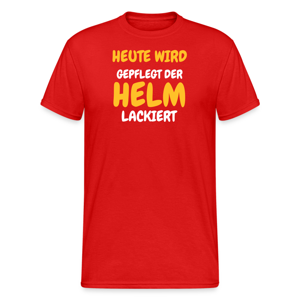 SSW1790 Tshirt HEUTE WIRD DER HELM LACKIERT - Rot