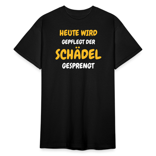 SSW1791 Tshirt HEUTE WIRD DER SCHÄDEL GESPRENGT - Schwarz