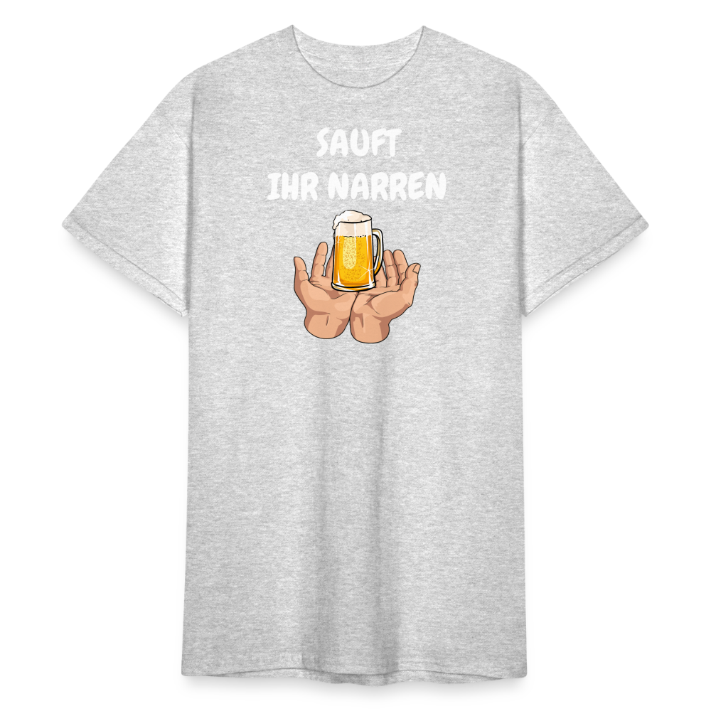 SSW1794 Tshirt SAUFT IHR NARREN - Grau meliert