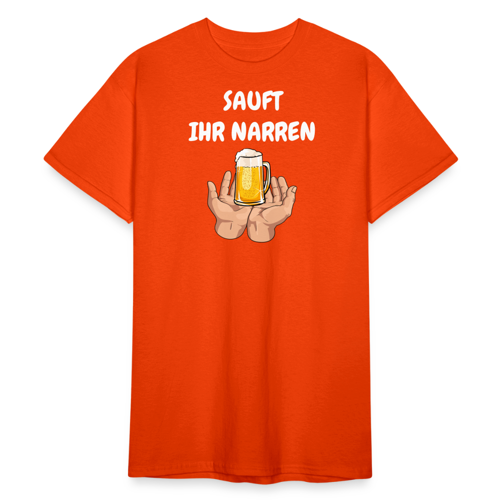 SSW1794 Tshirt SAUFT IHR NARREN - kräftig Orange