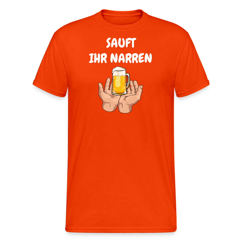 SSW1794 Tshirt SAUFT IHR NARREN - kräftig Orange