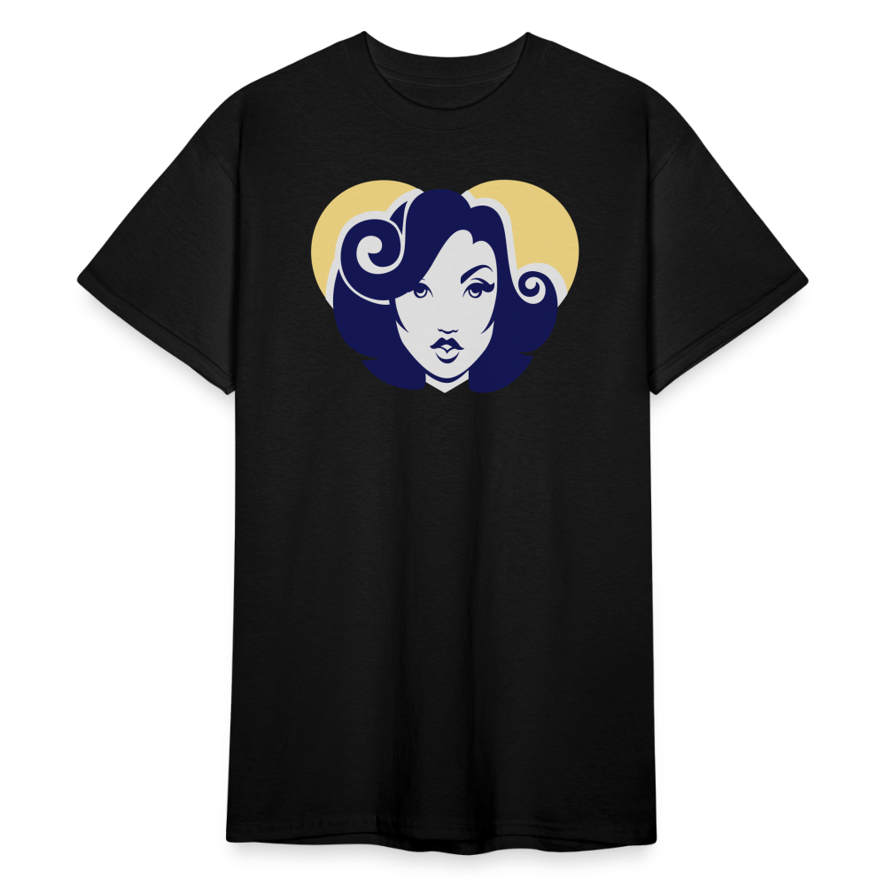 SSW1797 Tshirt Retro Frau - Schwarz