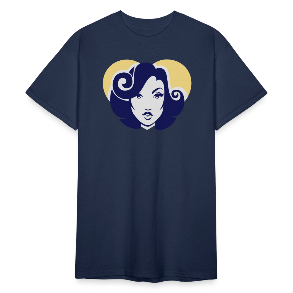 SSW1797 Tshirt Retro Frau - Navy