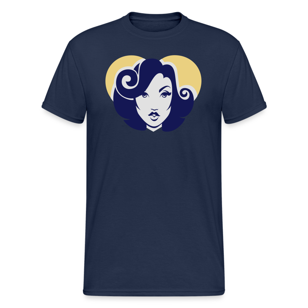 SSW1797 Tshirt Retro Frau - Navy