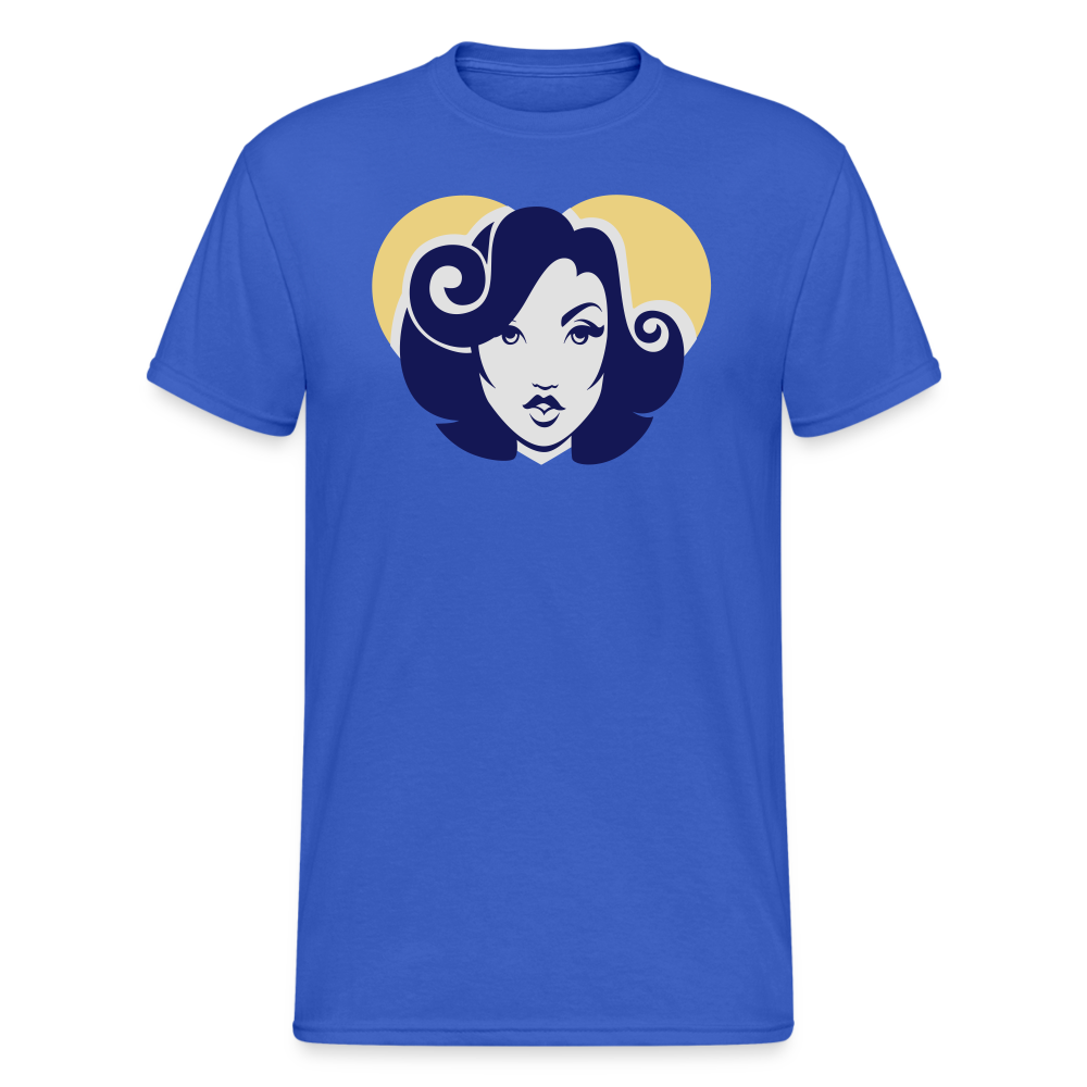 SSW1797 Tshirt Retro Frau - Königsblau