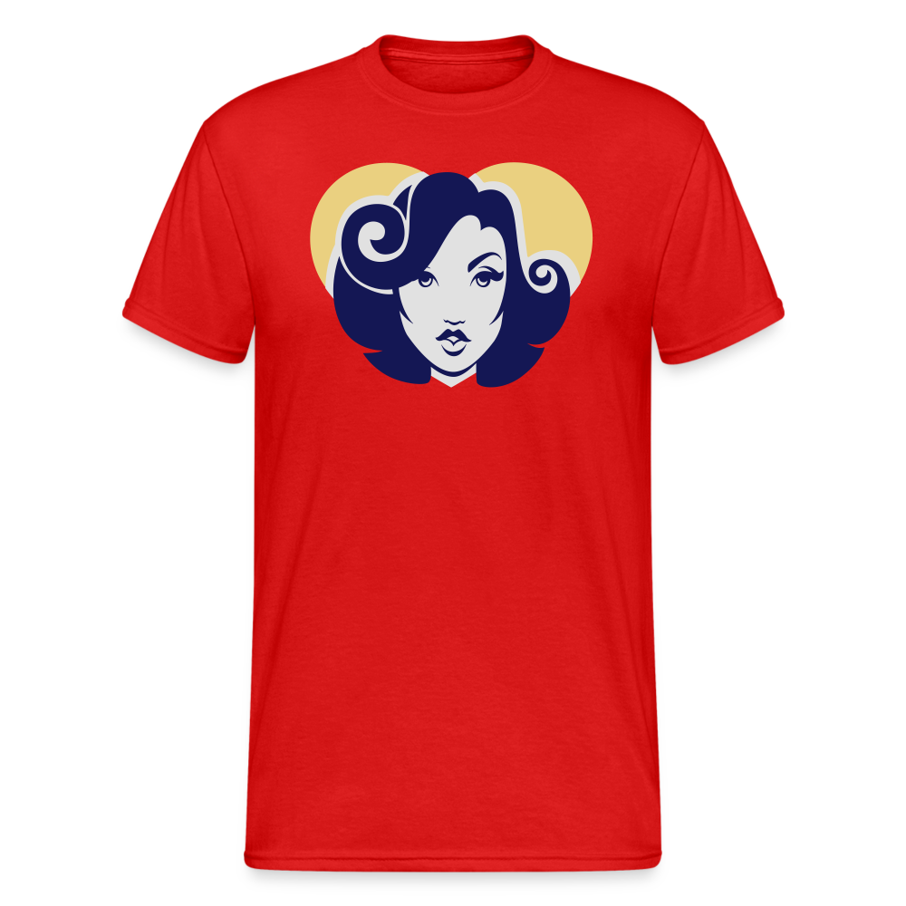 SSW1797 Tshirt Retro Frau - Rot