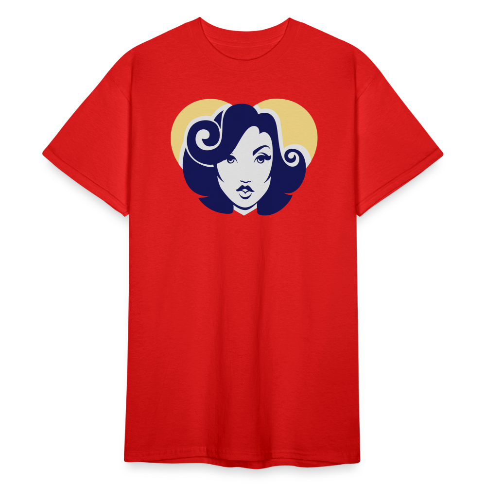 SSW1797 Tshirt Retro Frau - Rot