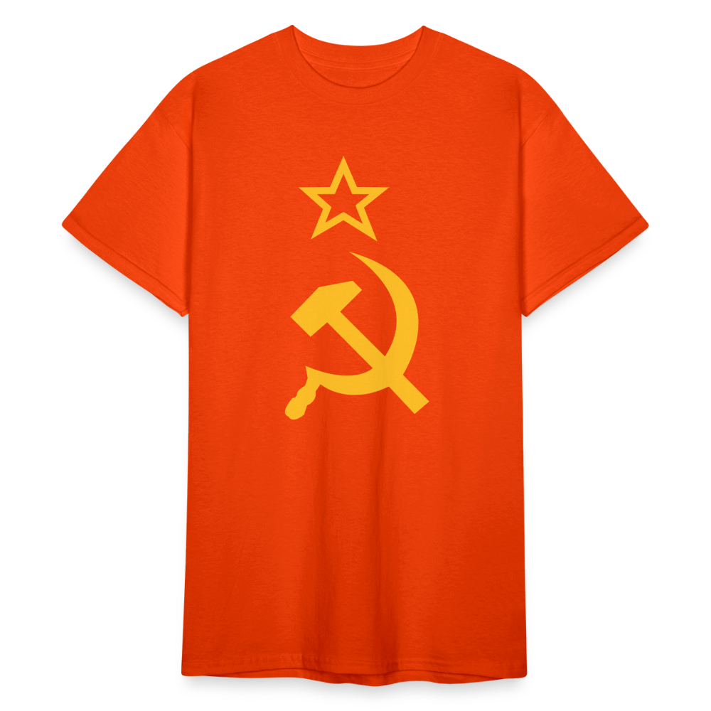 SSW1796 Tshirt Hammer & Sichel - kräftig Orange