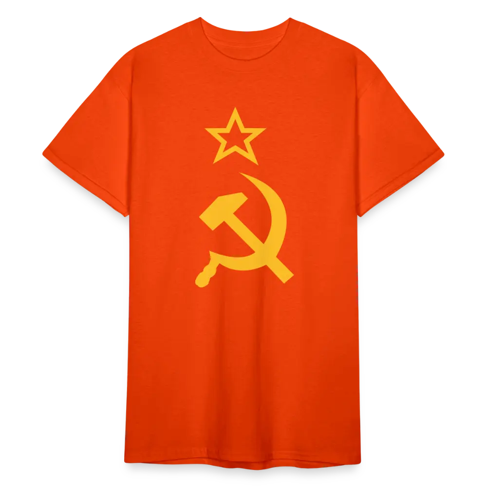 SSW1796 Tshirt Hammer & Sichel - kräftig Orange