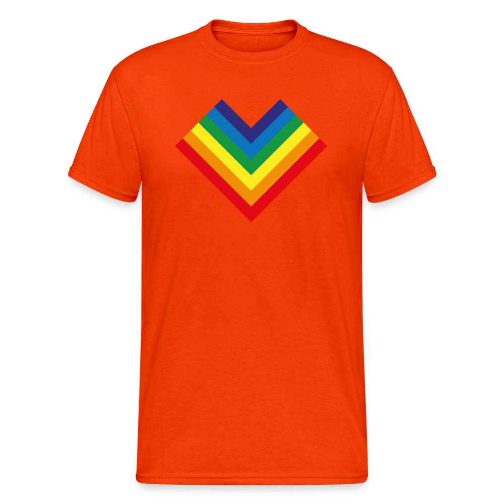 SSW1798 Tshirt Regenbogenherz - kräftig Orange